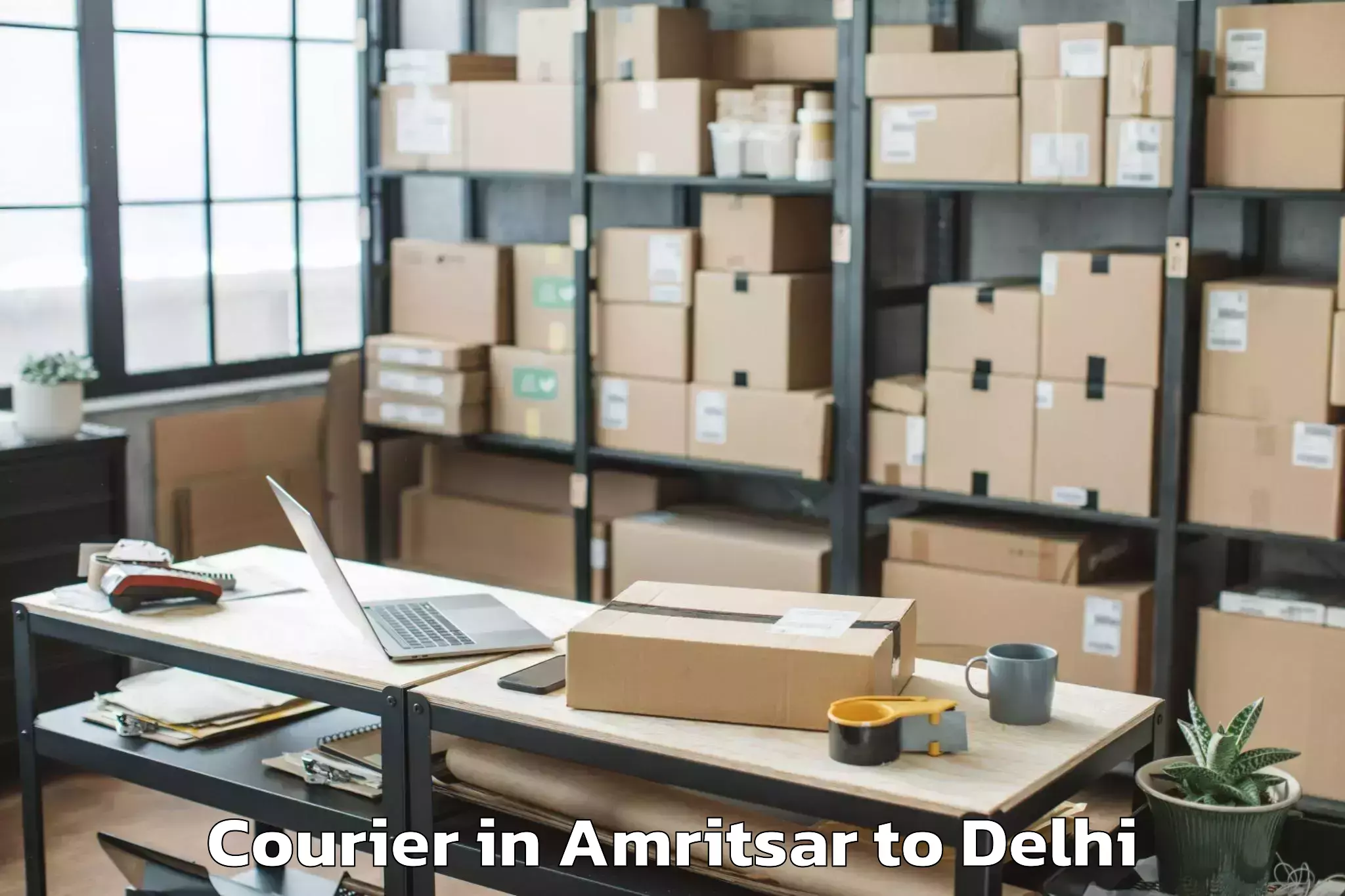 Reliable Amritsar to Flatted Factory Complex Okhla Courier